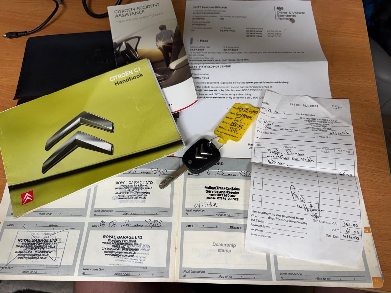 Citroen C1 1.0i Splash Hatchback 3dr Petrol Manual Euro 4 (68 ps)